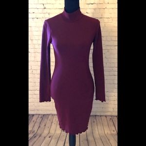 EUC Heart & Hips Maroon Red dress - Size Medium